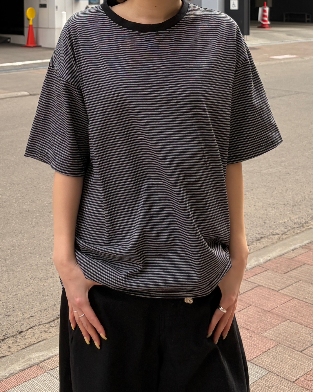 ボーダークルーネックTシャツ CH2048