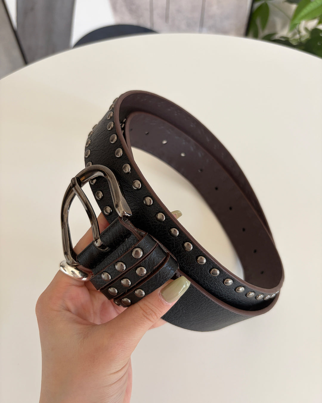 スタッズアクセントベルト CH2067