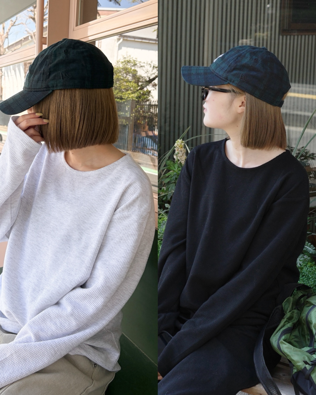 ワッフルラウンドネックT CH2093