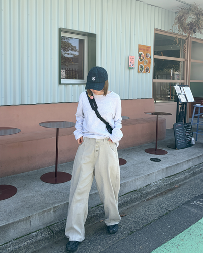 ボタンフライカーブデニムパンツ CH2103