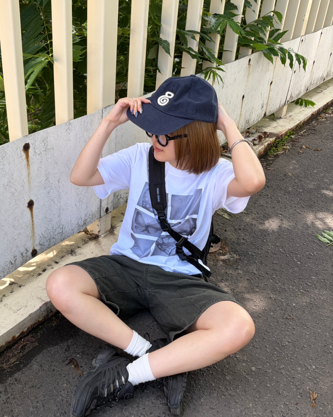 フロントフォトプリントTシャツ CH2111