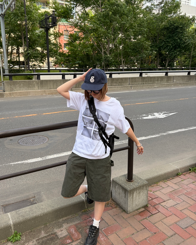 フロントフォトプリントTシャツ CH2111