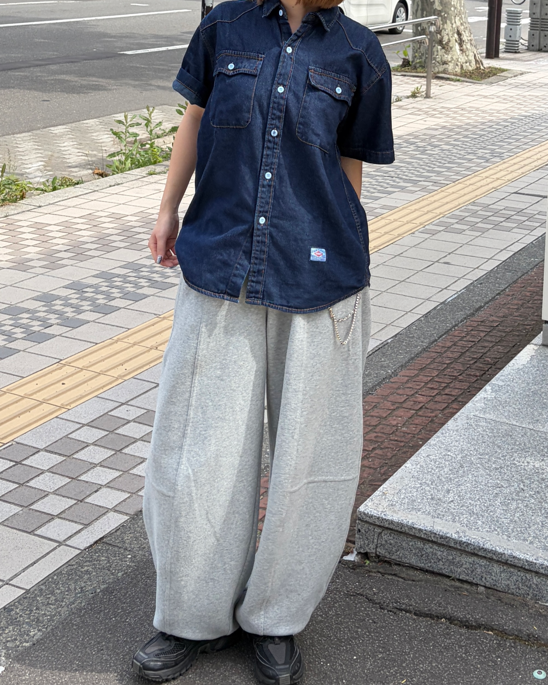 デザインデニムシャツ CH2187