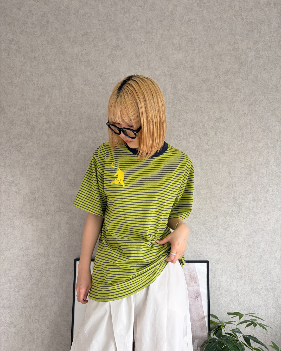 ワンポイントデザインボーダーT CH2197