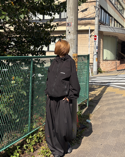 【即納】フックデザインツータックストライプスラックス CH2249