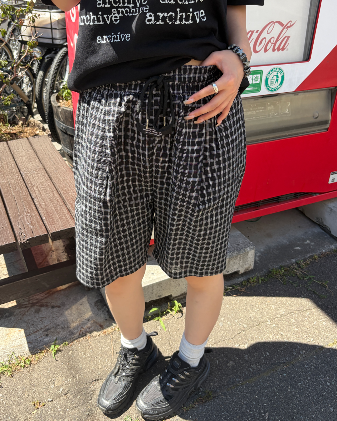 チェックショートハーフパンツ CH2338