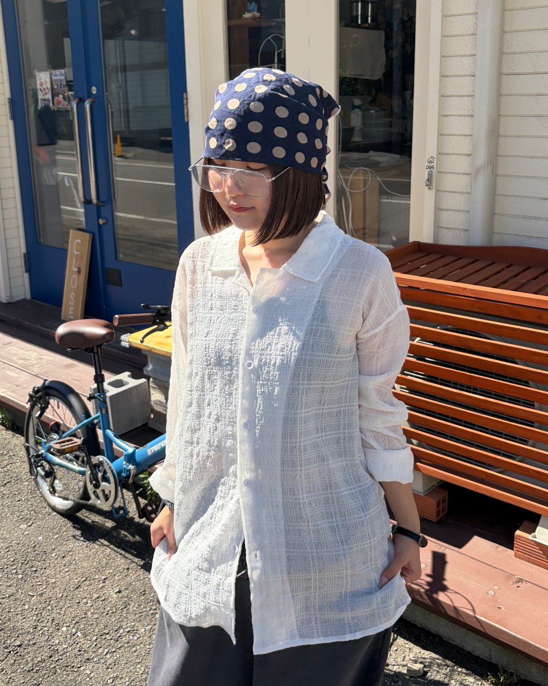 シアーチェックシャツ CH2353