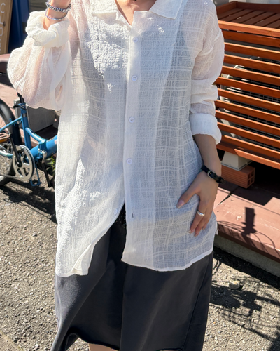 シアーチェックシャツ CH2353