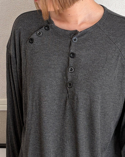 ヘンリーネックロングスリーブTシャツ CH2398