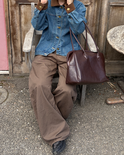 フェイクレザーボストンバッグ CH2449