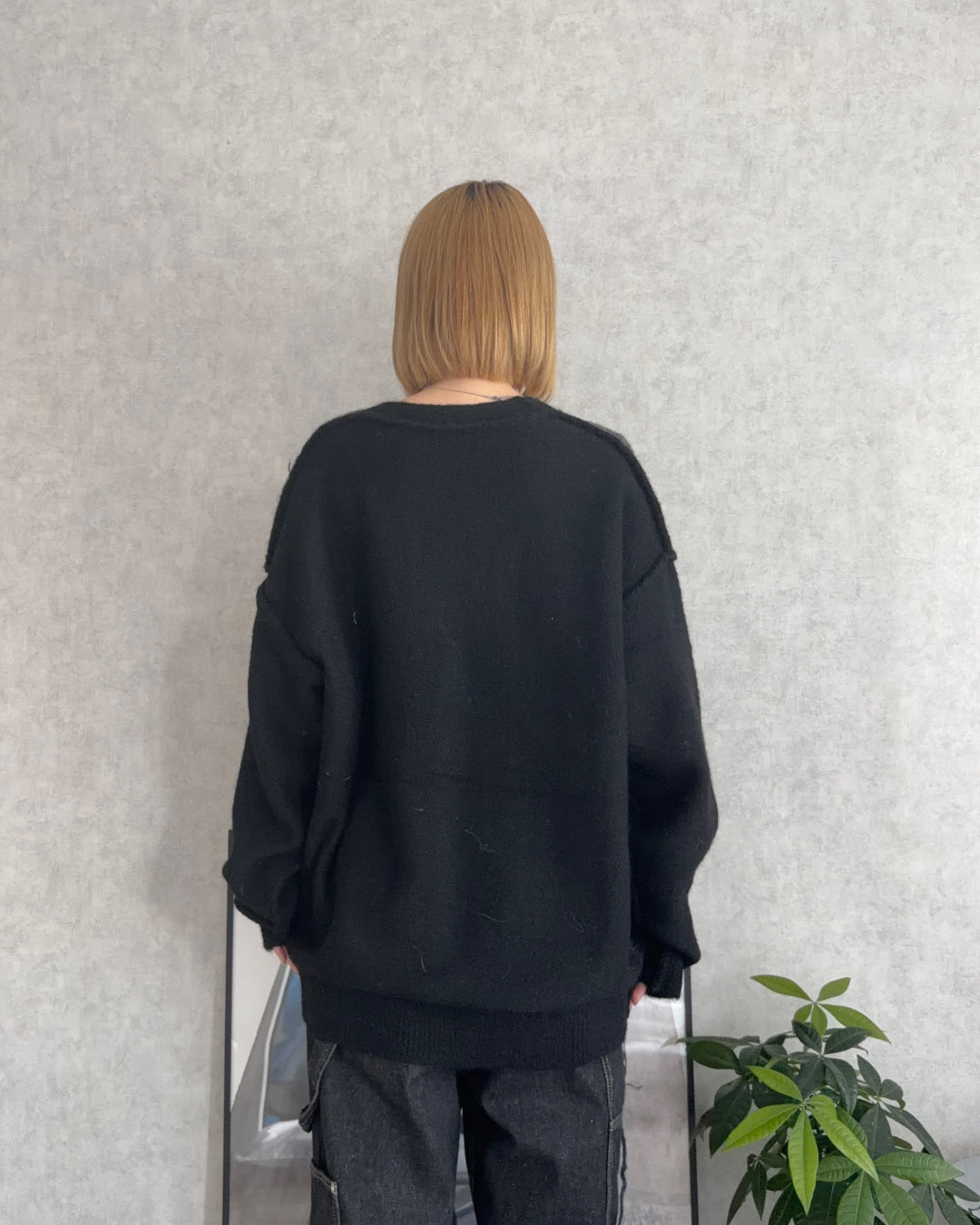 【即納】アーガイルフリンジニットCH5000