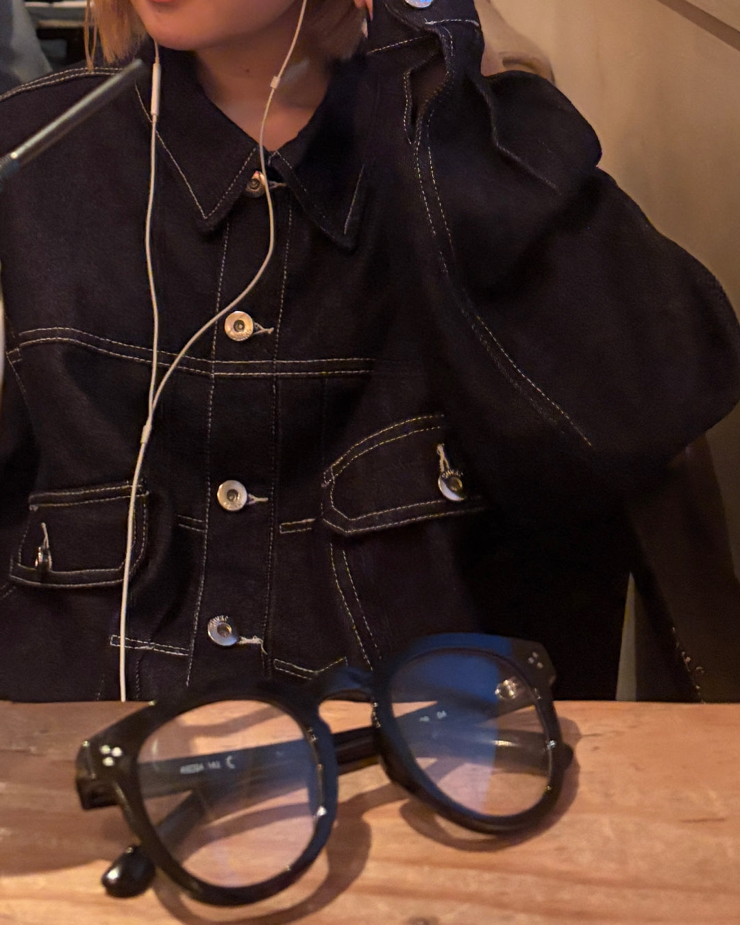 【即納】ステッチラインデニムジャケットCH5001