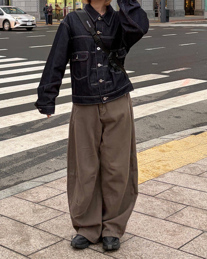 【即納】ステッチラインデニムジャケットCH5001