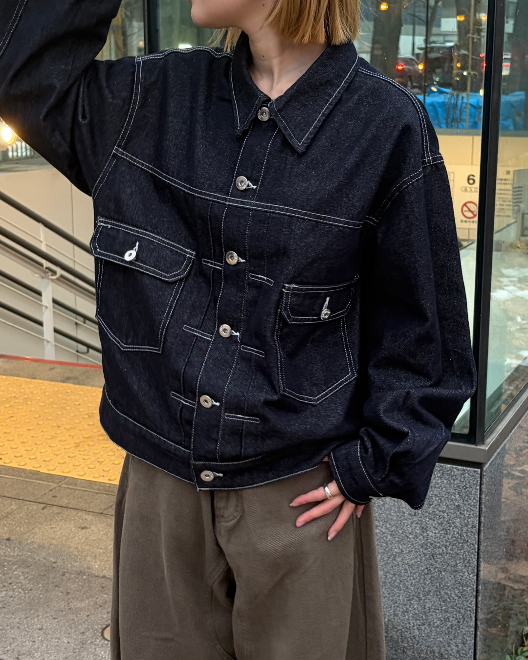 即納】ステッチラインデニムジャケットCH5001 – YOLO（ヨロ