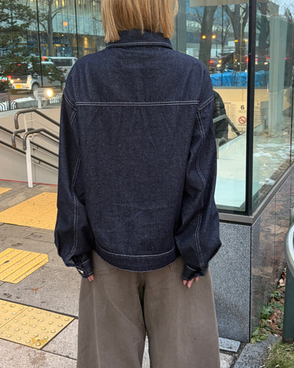 【即納】ステッチラインデニムジャケットCH5001