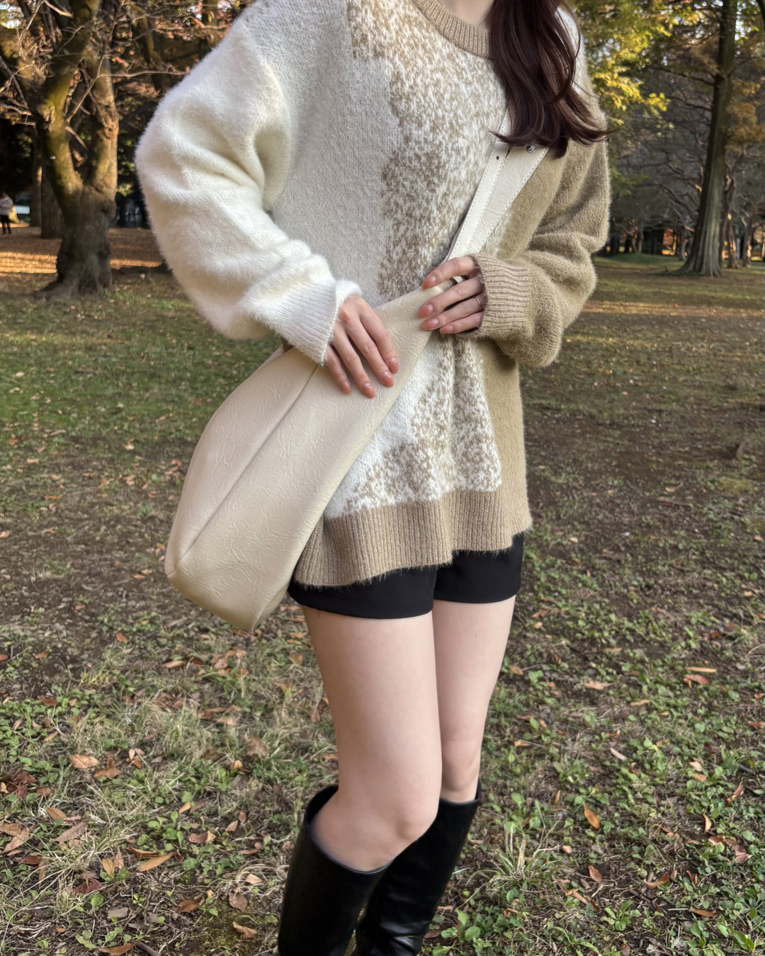 グラデーションラウンドセーター CM0099