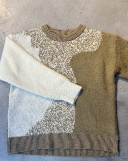 グラデーションラウンドセーター CM0099