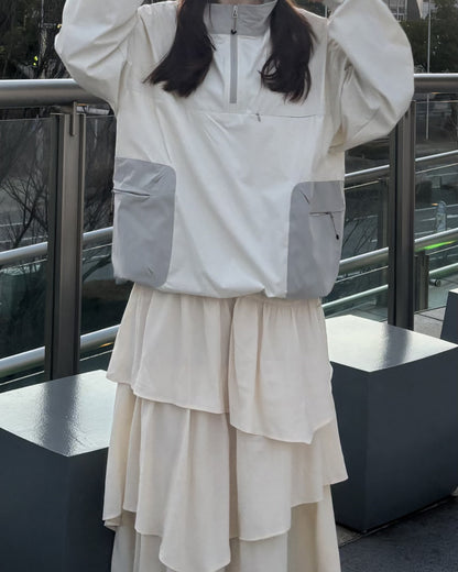 ハーフジップユーティリティプールオーバーCM0101