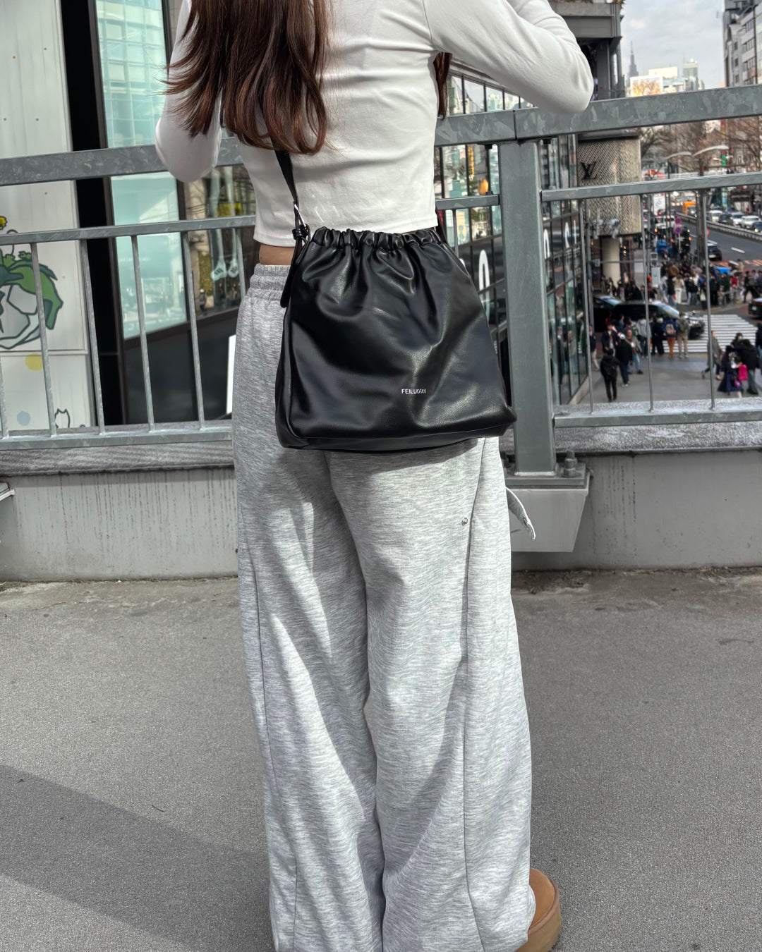 ミニマルドローストリングショルダーバッグ CM0116