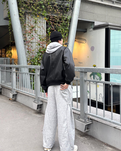 ドロストコードワイドシルエットスウェットパンツCM0119