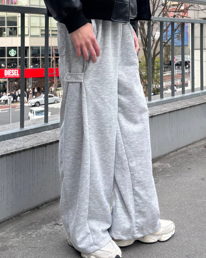 ドロストコードワイドシルエットスウェットパンツCM0119