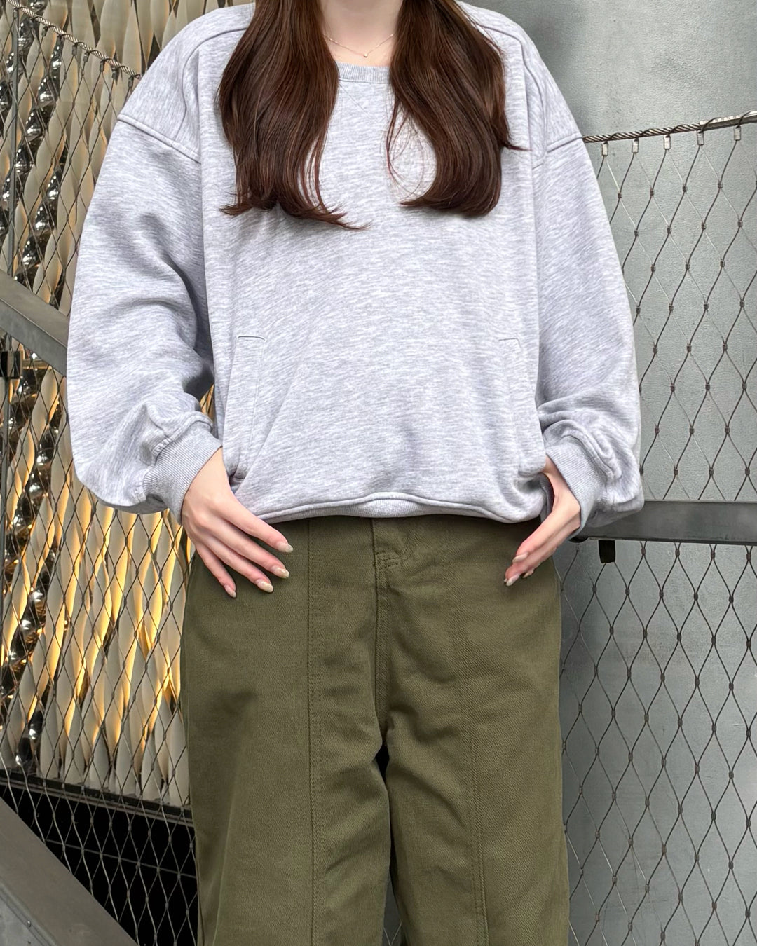 ラグランスリーブスウェット CM0143