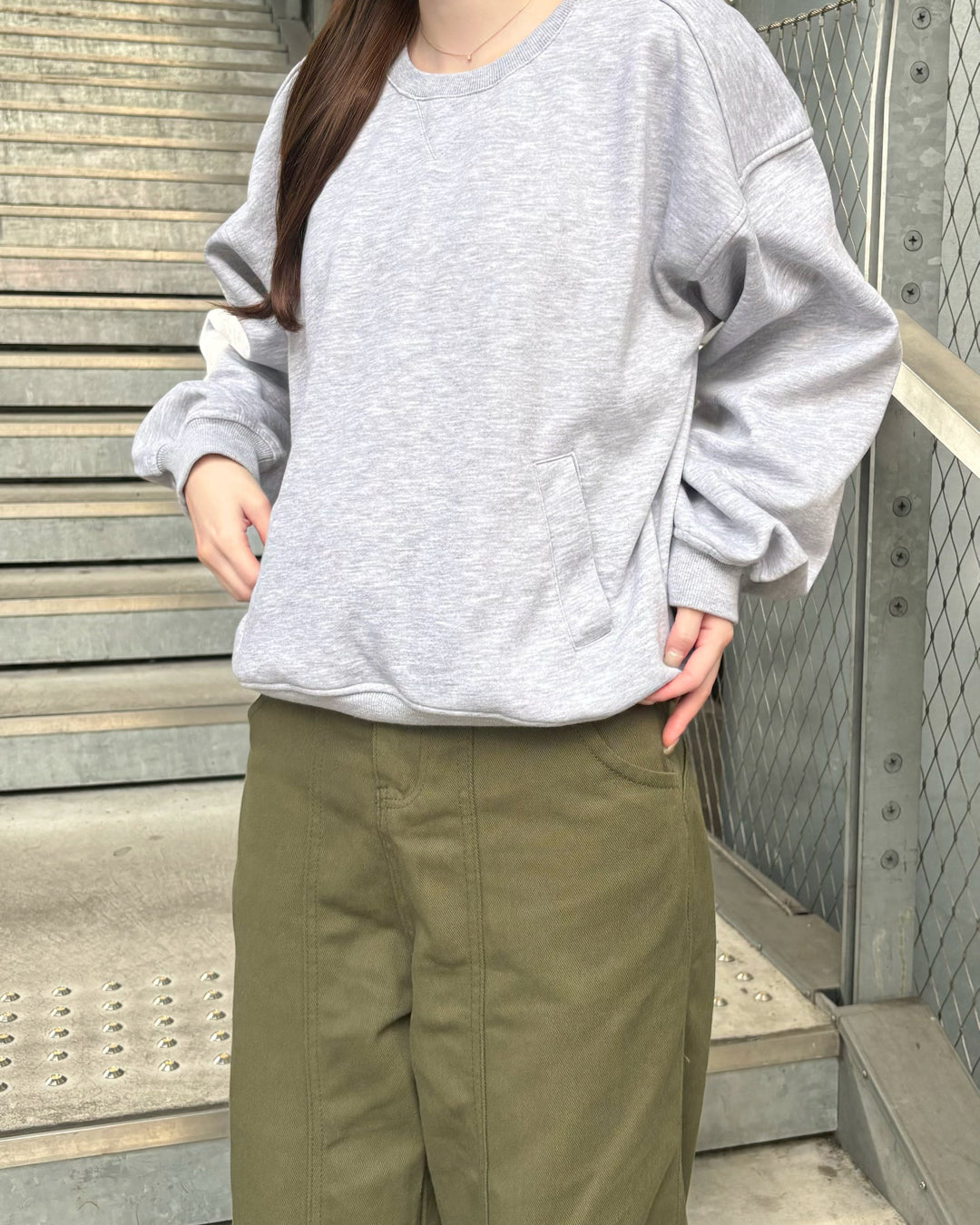 ラグランスリーブスウェット CM0143