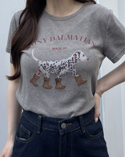 ドッグプリントTシャツ CM0217