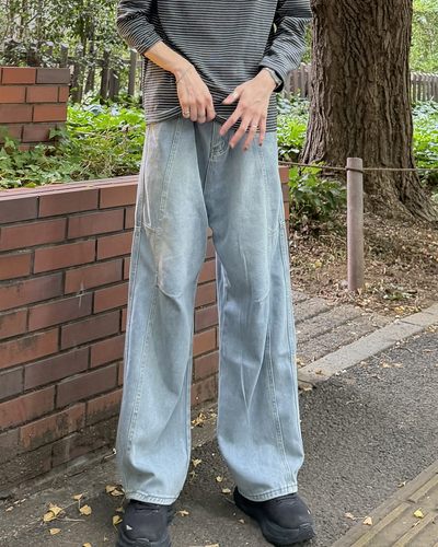 パッチワークデコンストラクトジーンズ CM0240