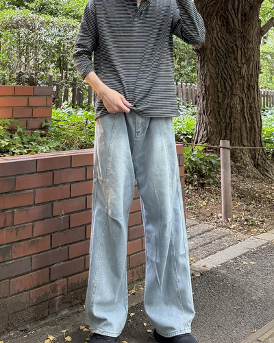 パッチワークデコンストラクトジーンズ CM0240