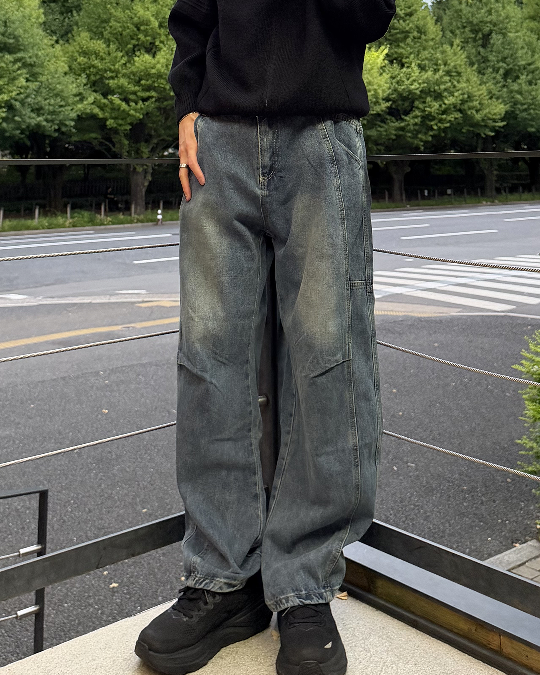 パッチワークデコンストラクトジーンズ CM0240