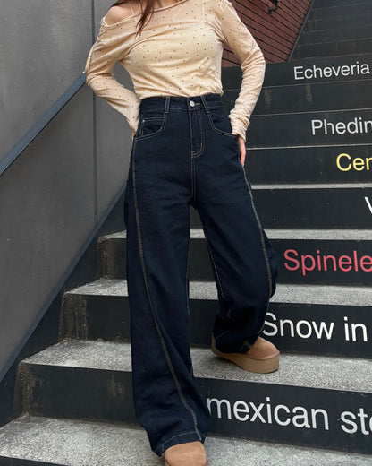 ラインステッチデニム CM0144