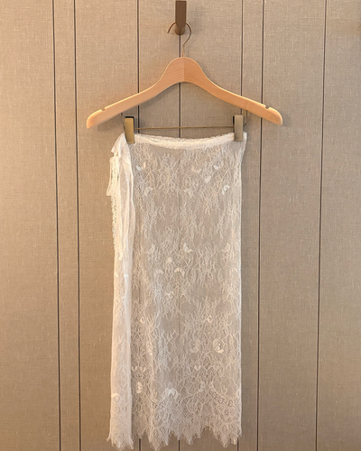 【7/10 17時販売開始】サイドリボンレースエプロンスカートCS0013