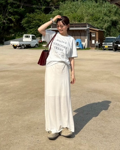 【7/10 17時販売開始】レタープリントビッグシルエットTシャツCS0047