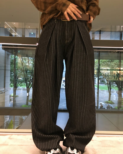 ストライプタックパンツ CW0015