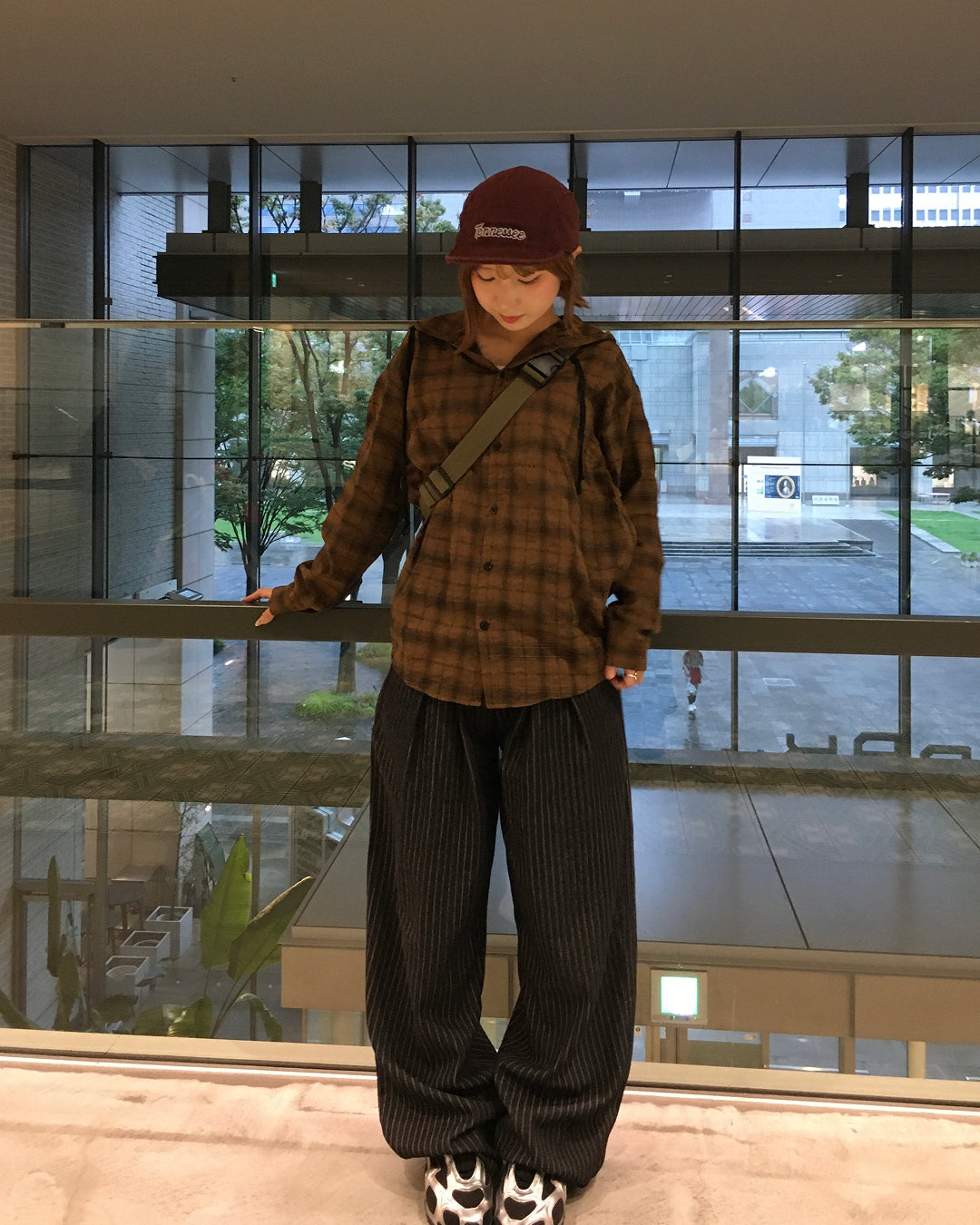 ストライプタックパンツ CW0015
