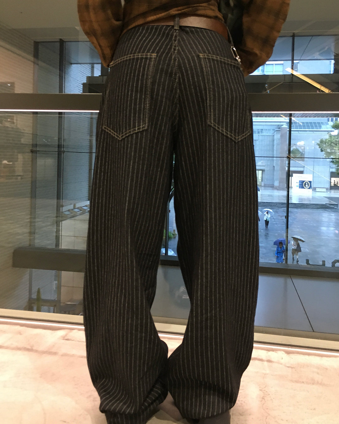 ストライプタックパンツ CW0015