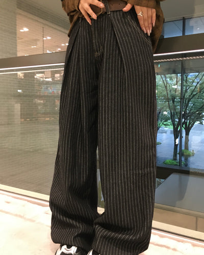 ストライプタックパンツ CW0015