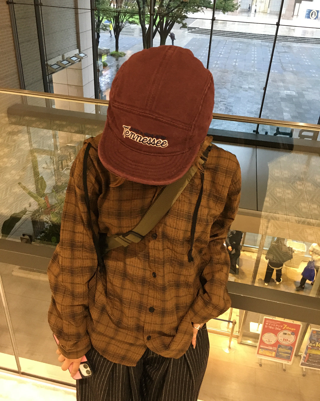 チェック柄フーデッドシャツ CW0039