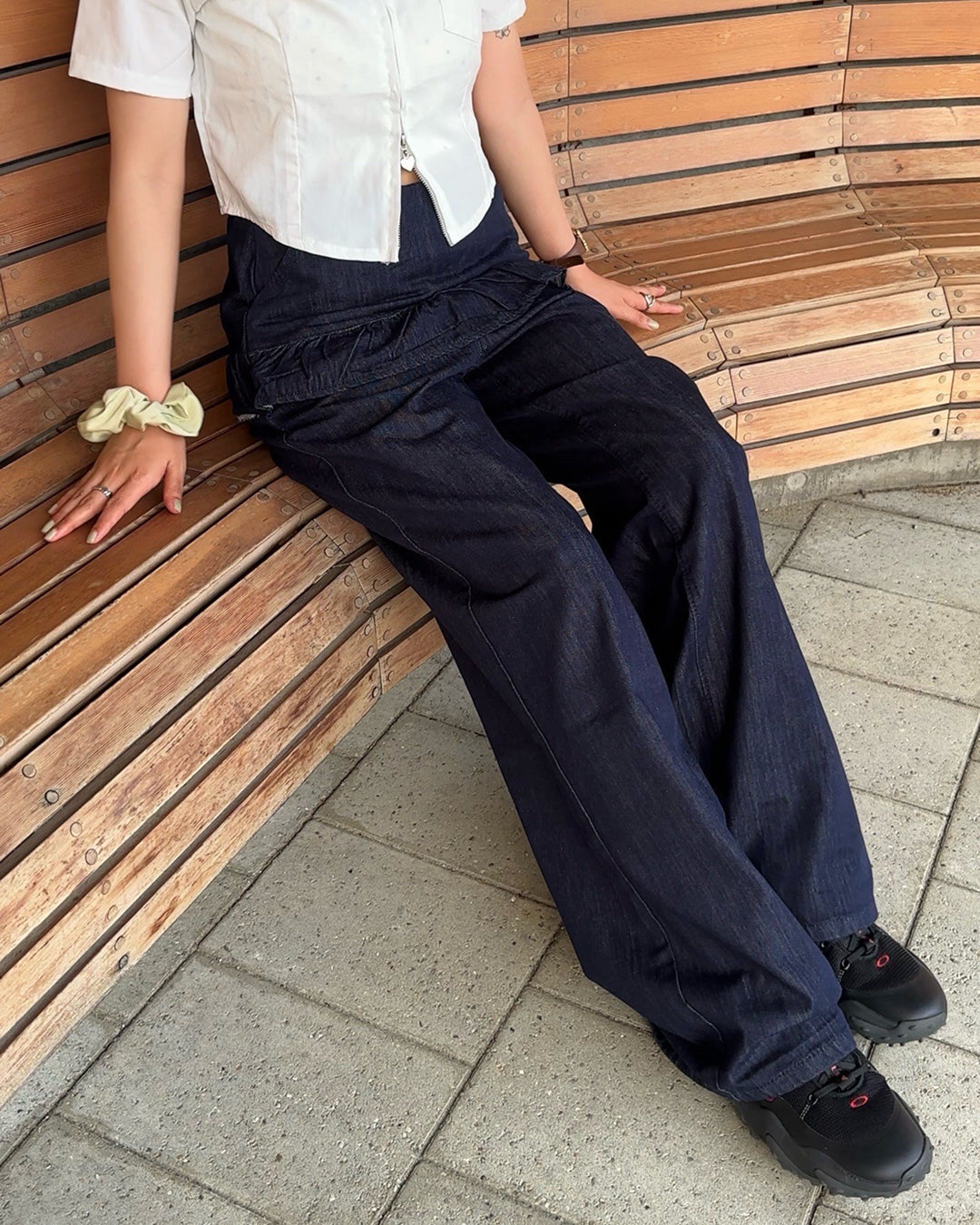 フリルレイヤージーンズ AY1040