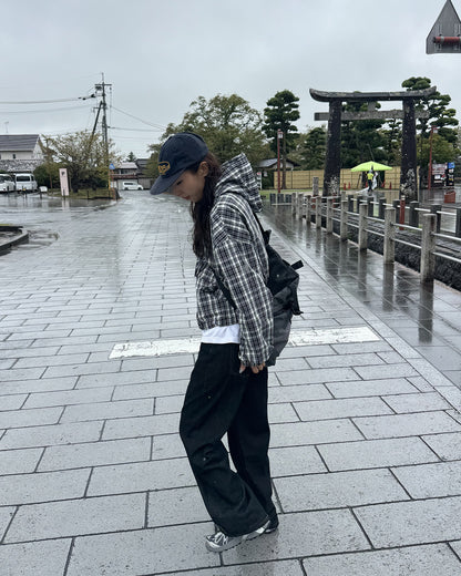 ルーズストレート ブラックデニムパンツ DG0035