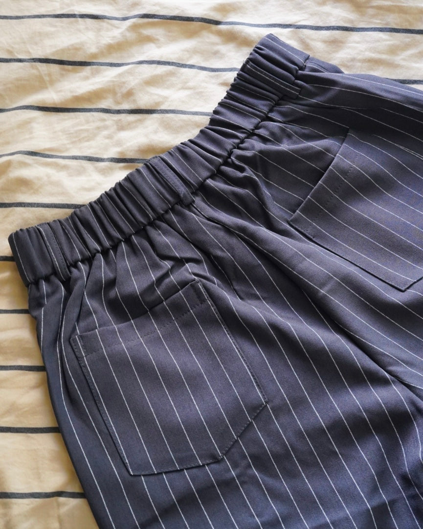 ストライプワイドルーズパンツ ID0088