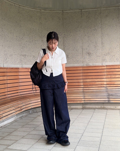 フリルレイヤージーンズ AY1040