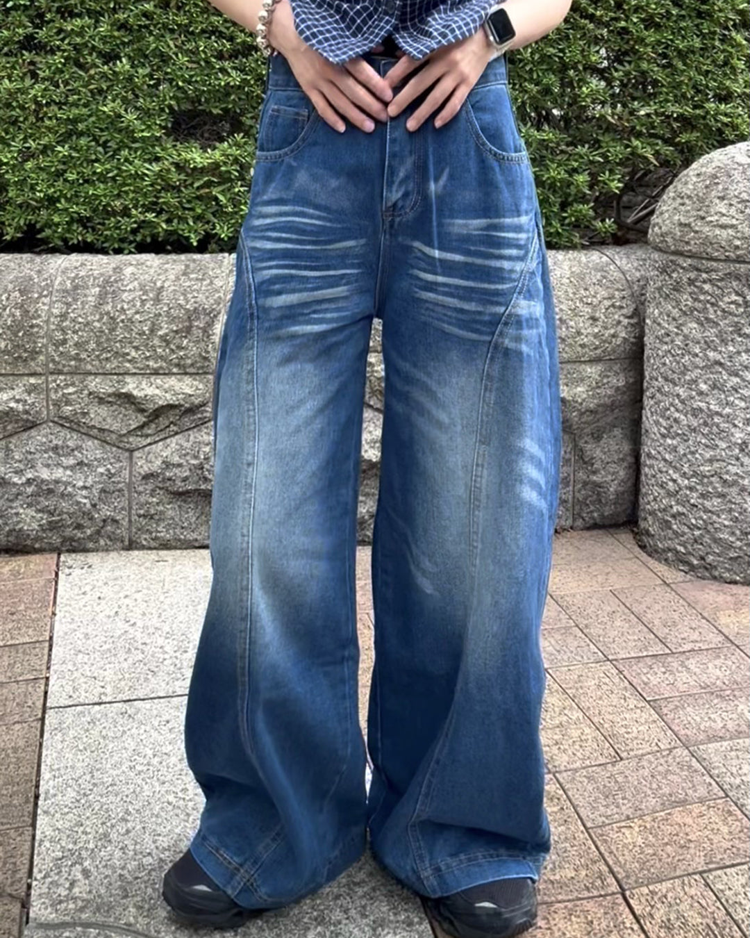 カーブシルエットルーズデニム FF0042