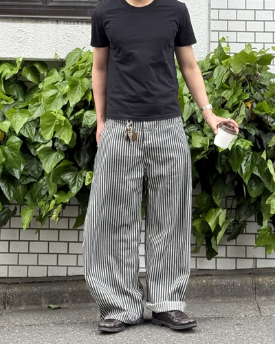 ストライプスタッズ付きカジュアルバルーンパンツ  FR0027