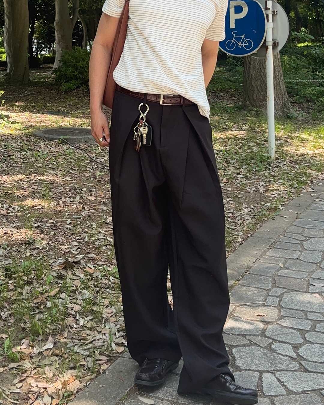 ストリートワイドタックパンツ FR0061