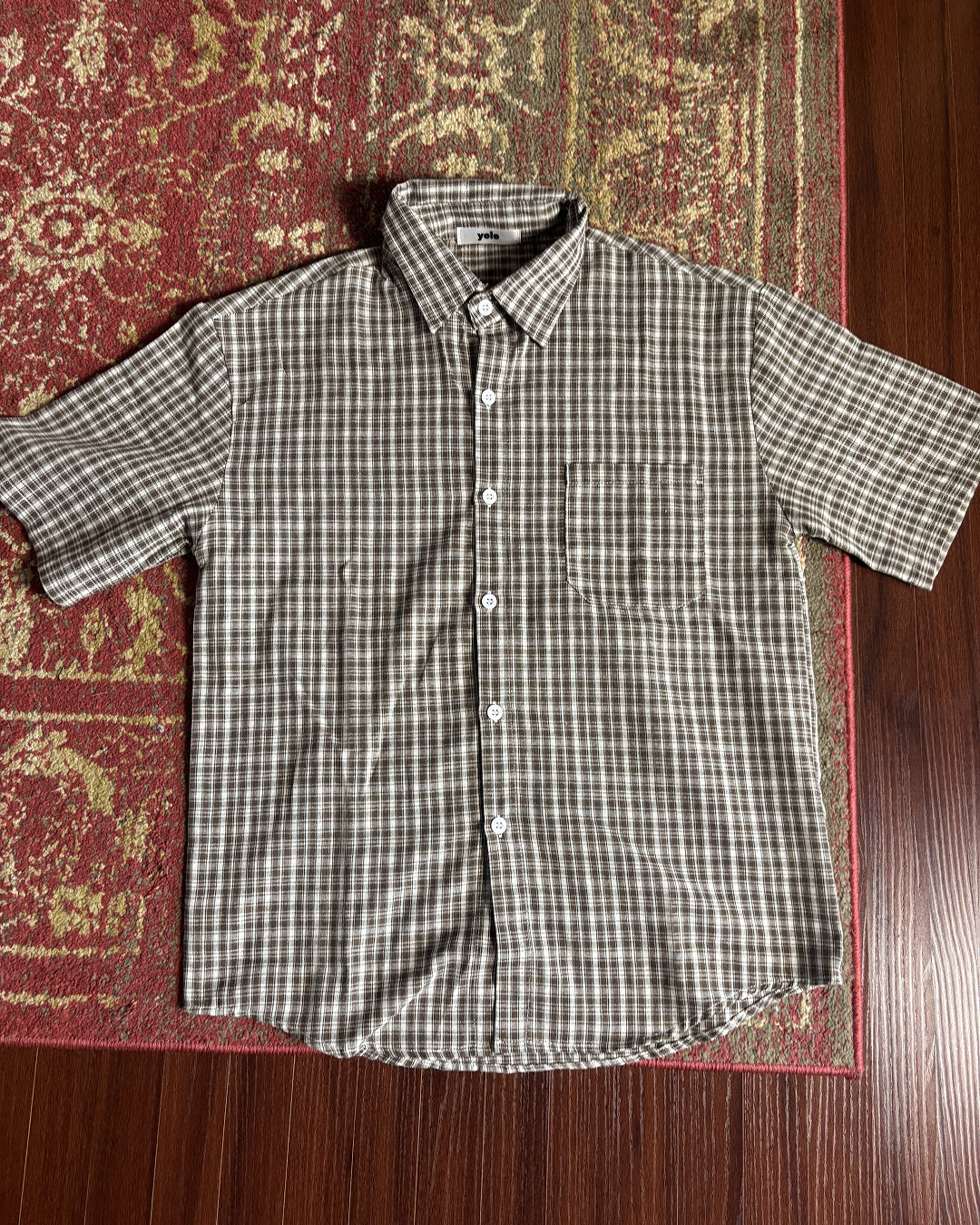カジュアルレトロチェック柄シャツ FR0089