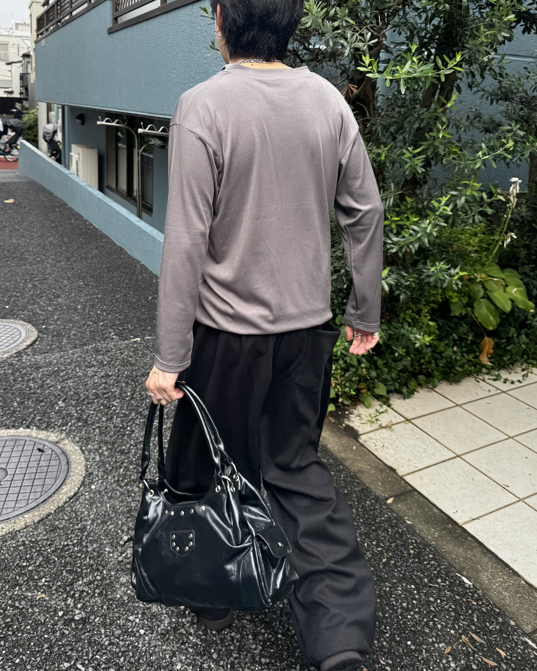 サイドポケットスタッズボストンバッグ GA0054
