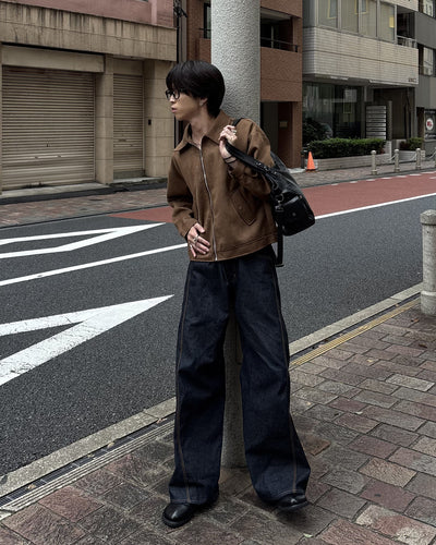 メラードショートスウェードライクジャケット GA0071