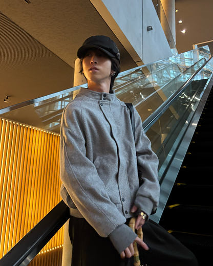 ルーズフィットウールライクコートジャケット GA0127